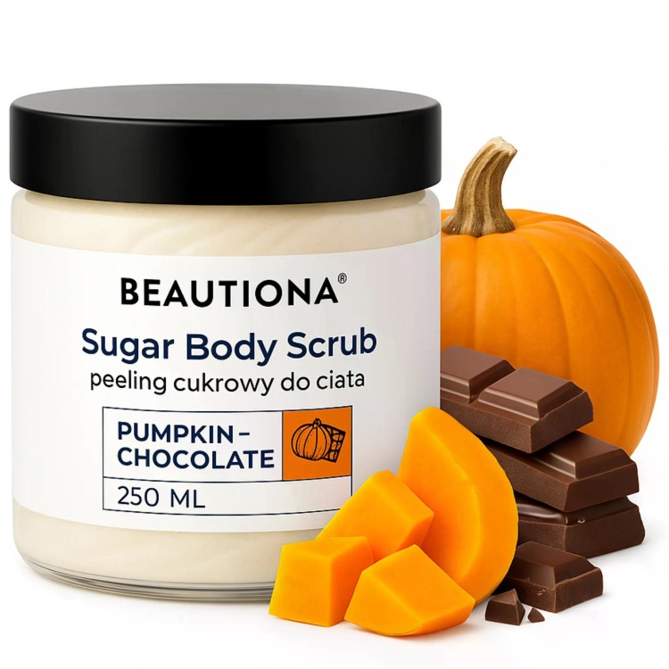 Tělový peeling Beautiona Dýně a&nbsp;Čokoláda 250ml - 